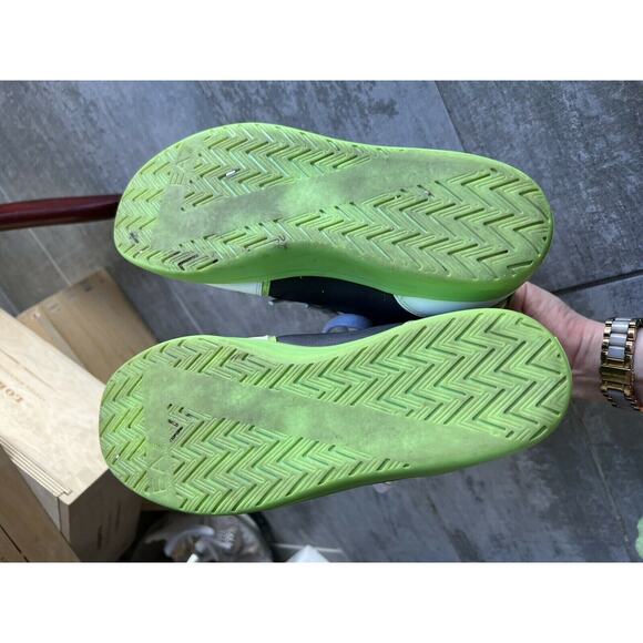 EA7 EMPORIO ARMANI High Top RARE Sneakers Shoes Men's 6.5 Designer White Lime - Picture 8 of 10